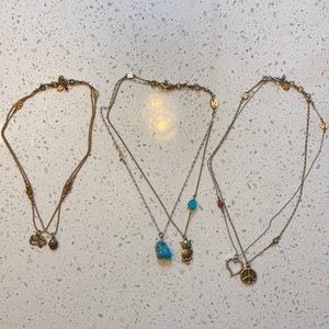 Lucky Brand Layered/Friendship Necklaces x3